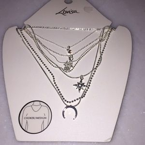 🌹Beautiful silver layered necklace!